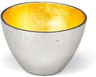 노사쿠 주석 사케 금잔 90ml <br><small>能作 錫器 ぐい呑 金箔 </small>