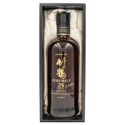 니카 타케츠루 25년 퓨어몰트 43% 700ml<br><small>ニッカ 竹鶴 25年 ピュアモルト 43% 700ml</small>