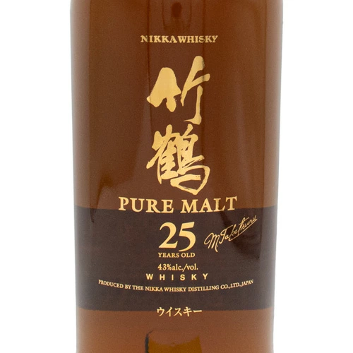 니카 타케츠루 25년 퓨어몰트 43% 700ml<br><small>ニッカ 竹鶴 25年 ピュアモルト 43% 700ml</small>