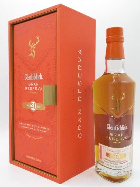 글렌피딕 21년 레젤바 람카스크 피니쉬  40도 700ml<br><small>GLENFIDDICH グレンフィディック 21年 レゼルヴァ ラムカスク フィニッシュ 箱付き 40度 700ml</small>