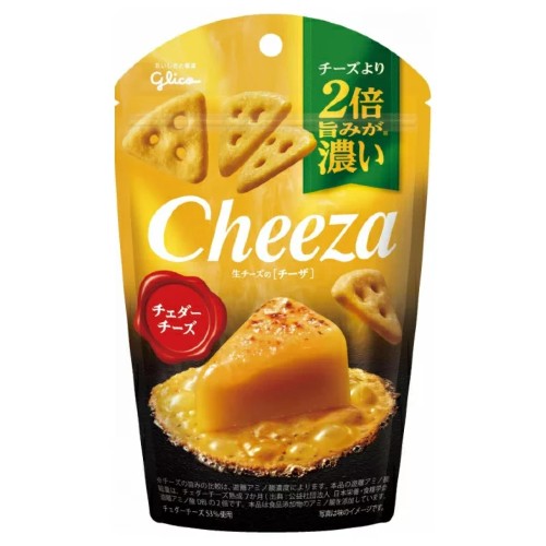 치즈 안주 치자(Cheeza) 40g - 체다 치즈<br><small>江崎グリコ 生チーズのチーザ チェダーチーズ 40g</small>