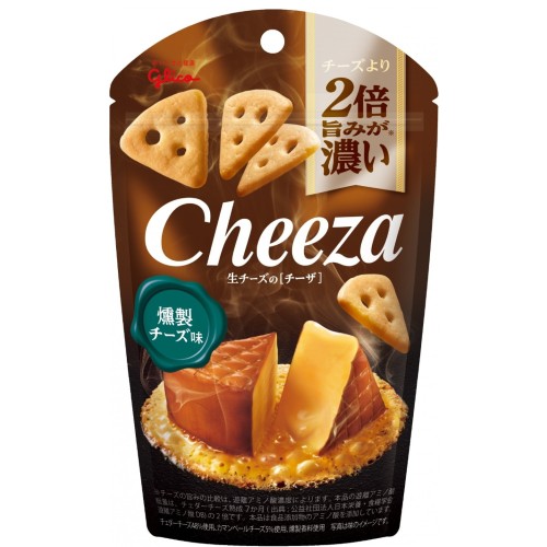 치즈 안주 치자(Cheeza) 40g - 훈제 치즈 맛<br><small>江崎グリコ 生チーズのチーザ&燻製チーズ 40g</small>